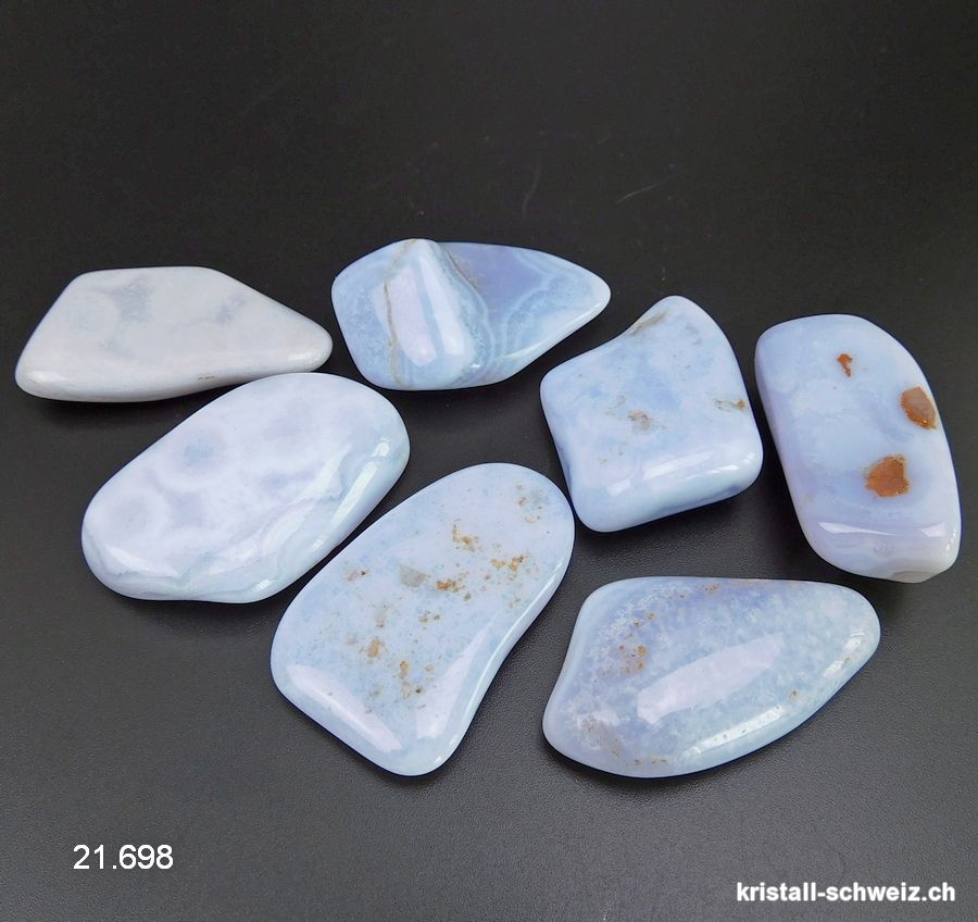 Chalcedon blau 3 - 4 cm. Größe L