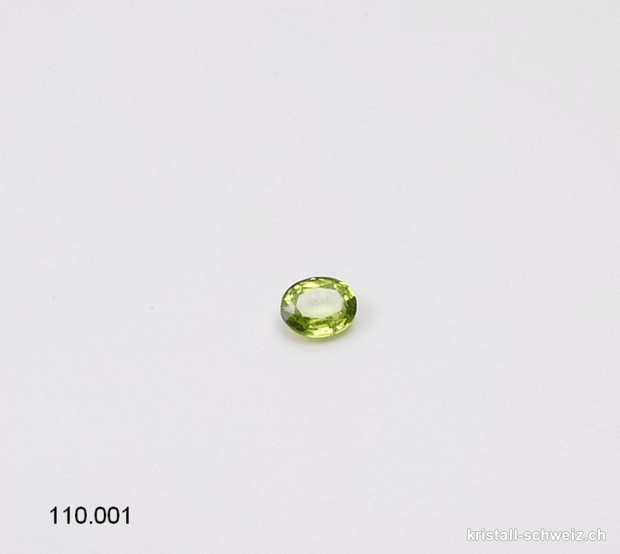 Peridot - Olivin - Oval facettiert ca. 6 x 4 mm