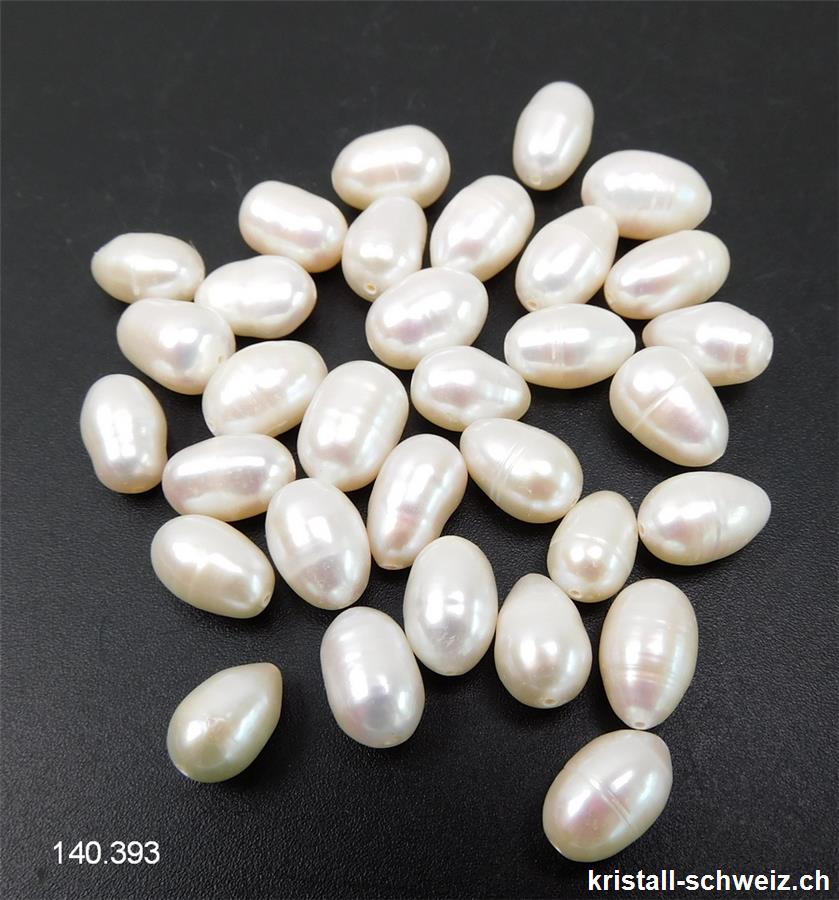 Perle - Süsswasserperle weiss-creme 5 - 7 mm x 5 mm