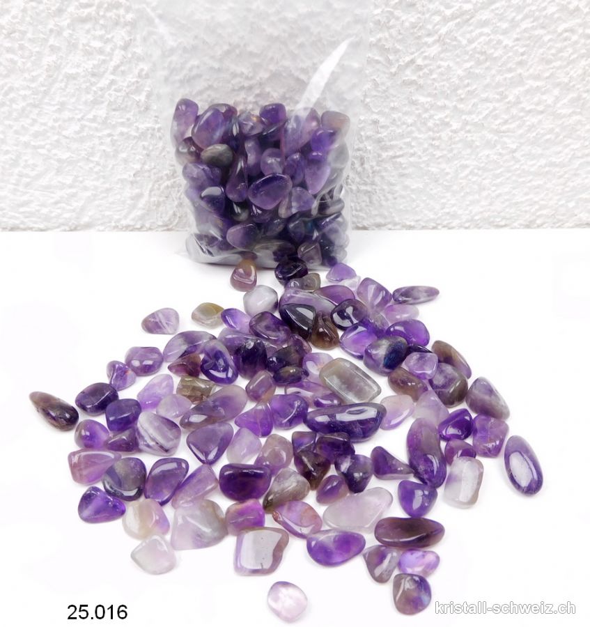 100 Gramm Amethyst Granulat 0,7 bis 1,8 cm. Sonderangebot