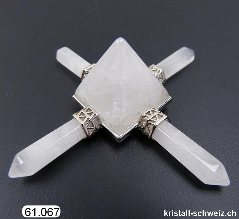 Bergkristall - Quarz weiss, Pyramid Energiespender ca. 9 cm