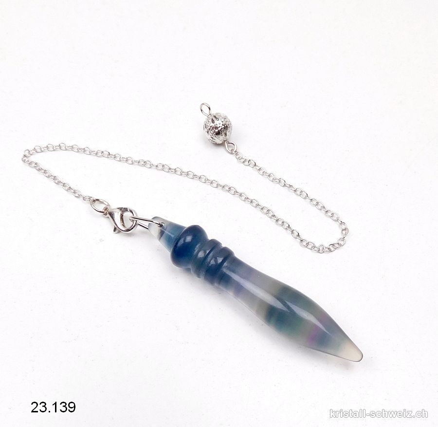 Pendel Fluorit Regenbogen 6 cm, Thot Pendel