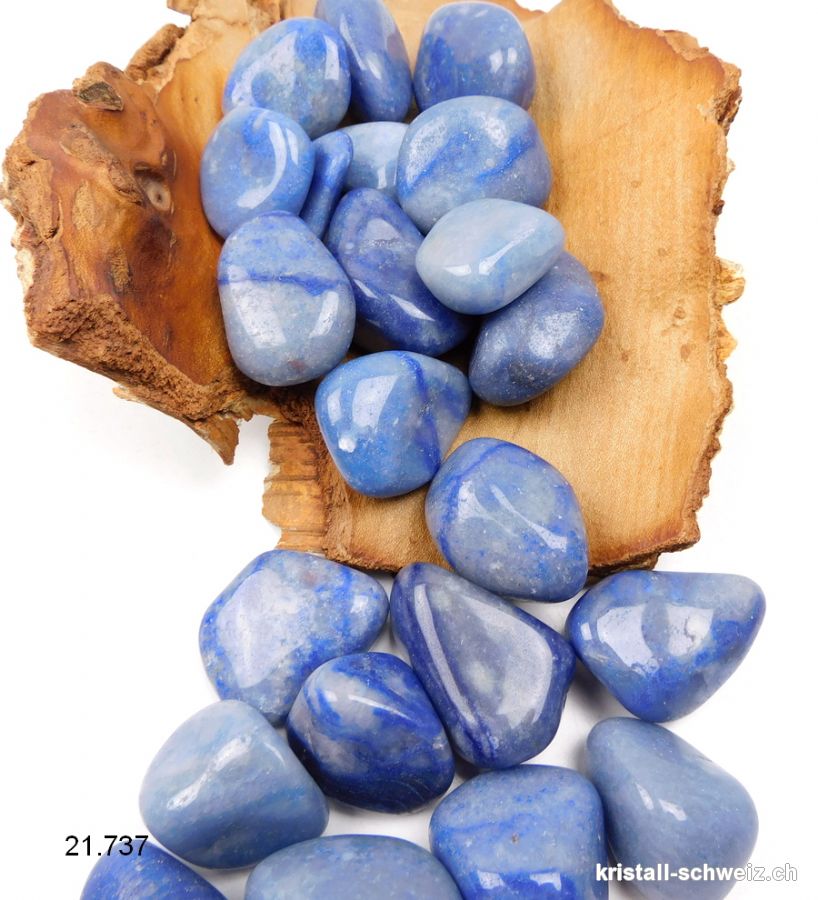 Quarz blau - Dumortierit-Quarzit 2,5-3 cm, dick. Größe M-L
