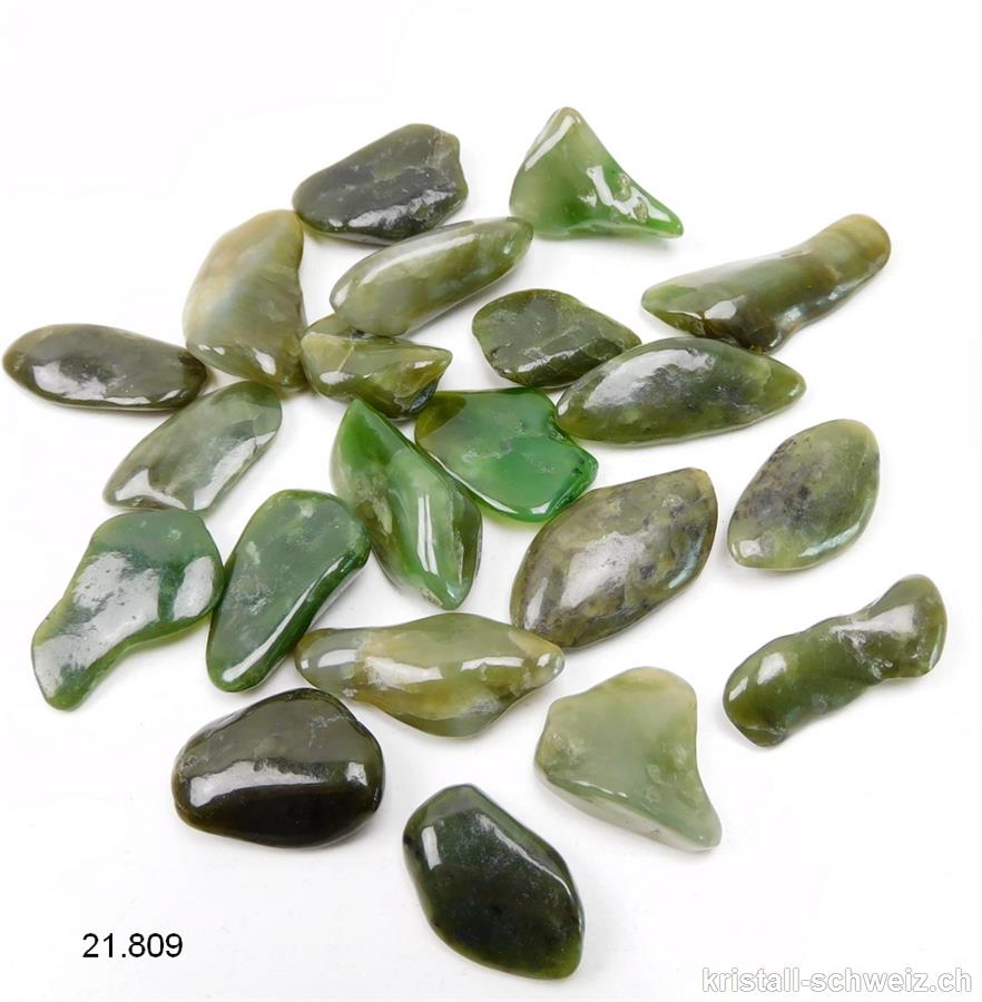 Nephrit Jade grün 1,5 - 2,5 cm. Gr. S. Sonderangebot