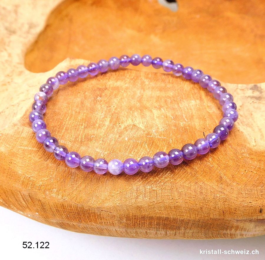 Armband Amethyst 4,5 mm / 19 cm. Grösse L