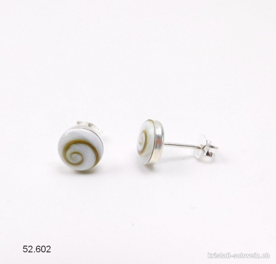 Ohrstecker Auge von Santa Lucia 8 mm, 925 Silber