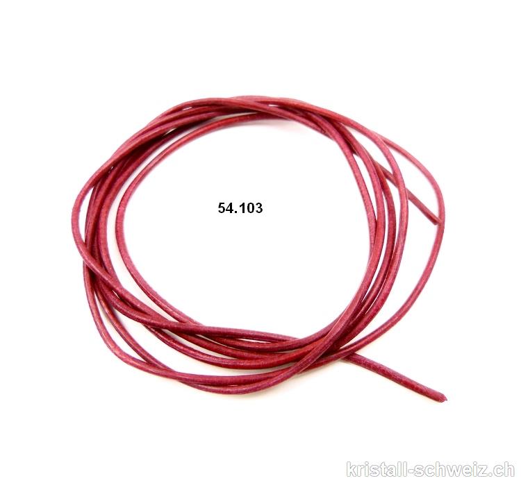 Lederband Rot 1,5 mm /1 Meter