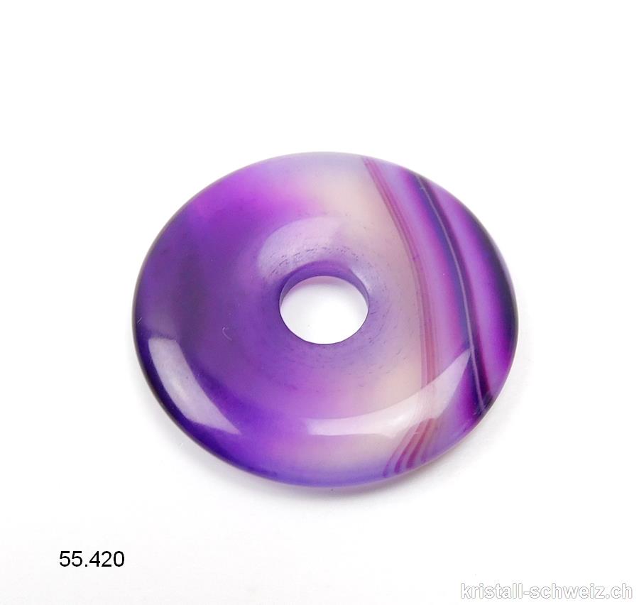Achat violett gestreift, Donut 3 cm. SONDERANGEBOT