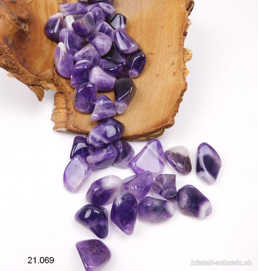 Amethyst Chevron - Amethystquarz 1,5 - 2,5 cm. Größe S-M