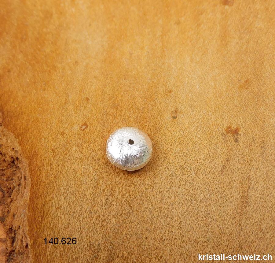 Linse gewölbt 8 mm x dick. 4 mm, Zwischenteil aus 925 Silber