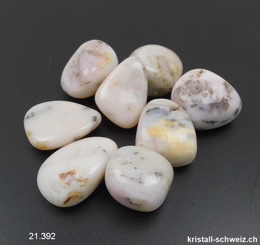 Opal Andenopal weiss - rosa - Chrysopal 2 - 3 cm / 7 bis 13 Gramm. Grösse M-L. Sonderangebot