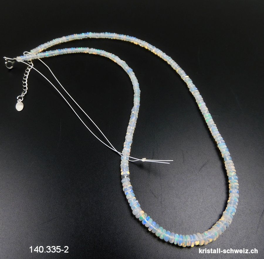 Strang Opal aus Äthiopien, Linsen 2,8 bis 4 mm / ca. 40-41cm. Unikat