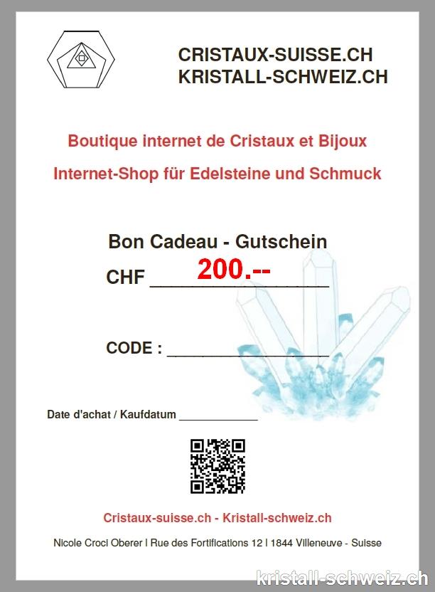 1 Gutschein - Wert Fr 200.--
