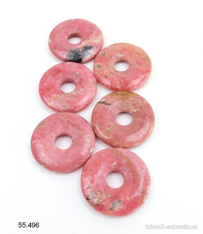 Rhodonit rosa, Donut 3 cm