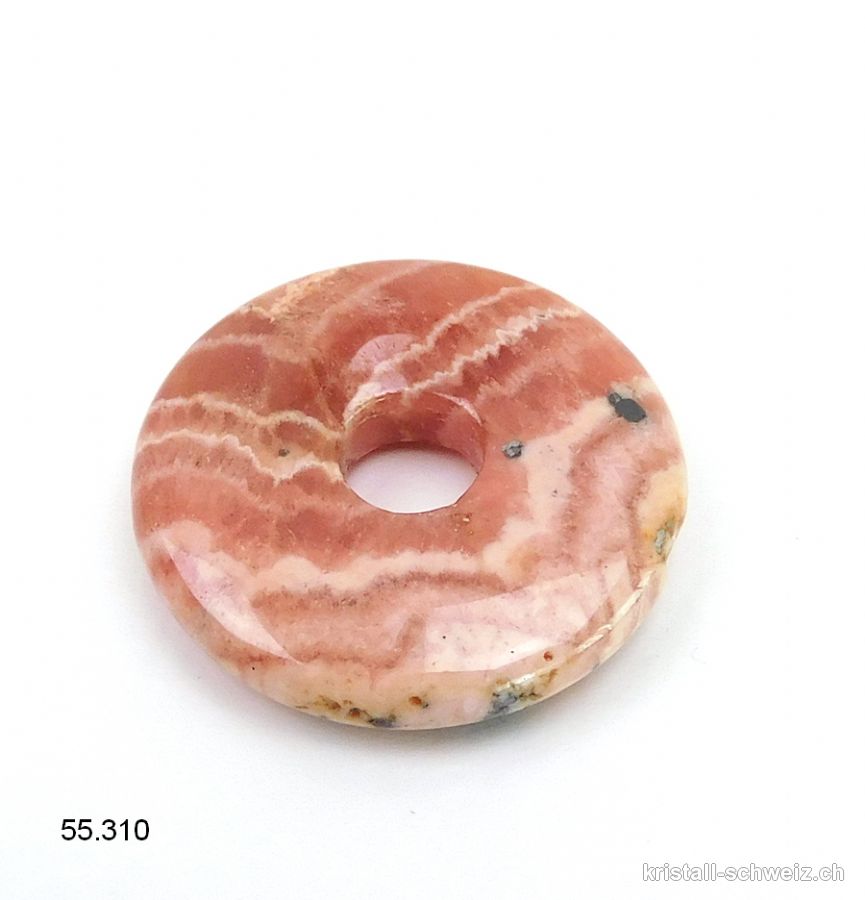 Rhodochrosit dunkel aus Peru, Donut 2,5 cm