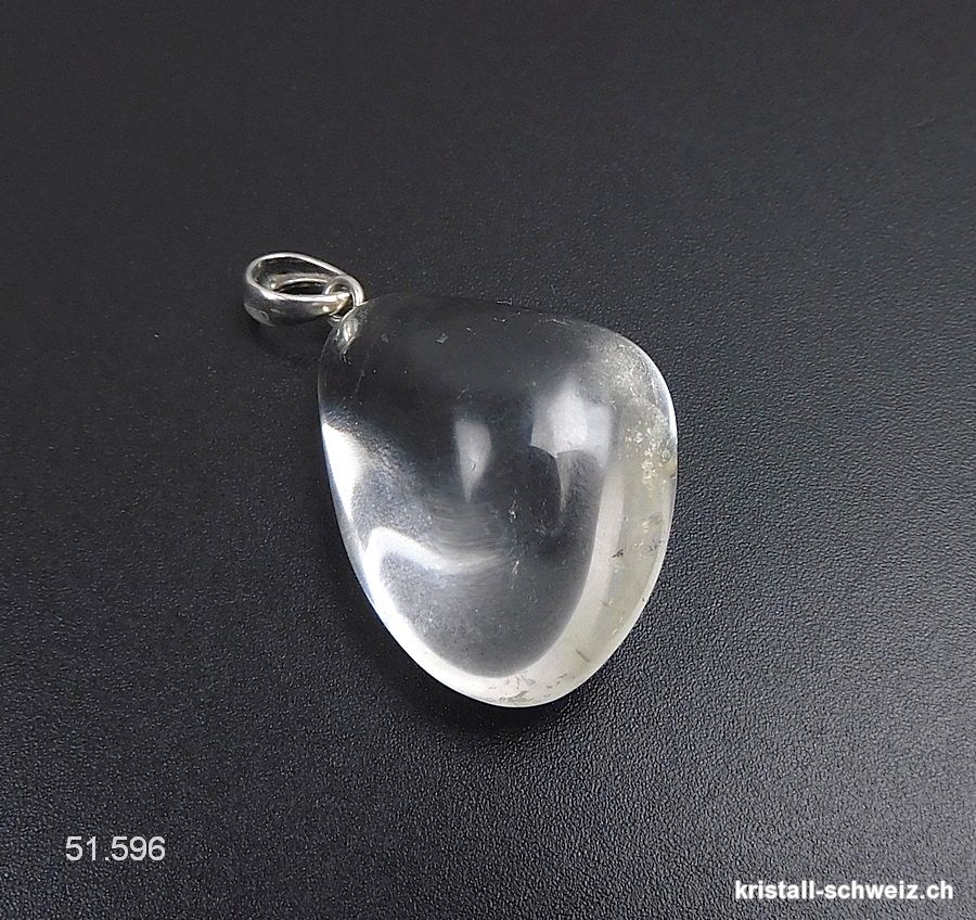 Anhänger Bergkristall 2 - 2,5 cm an 925 Silberöse