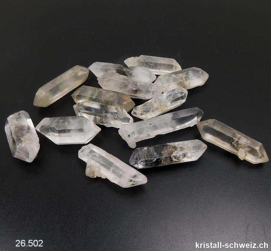 Bergkristall Doppelender roh 3,5 - 5 cm/6 - 8 Gramm