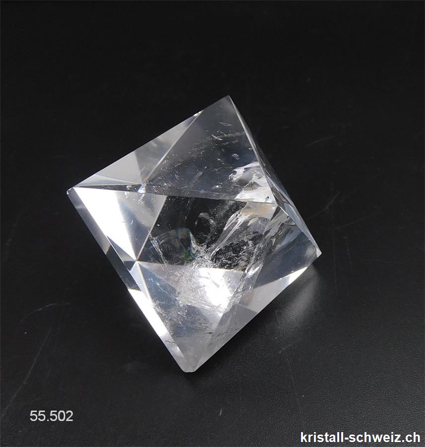Oktaeder Bergkristall 5,5 x 4,8 x 4 cm. Unikat