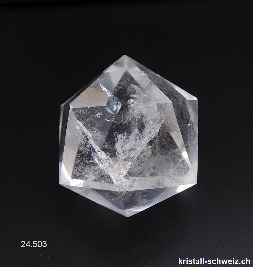 Ikosaeder Bergkristall 4 cm. Unikat 117 Gramm