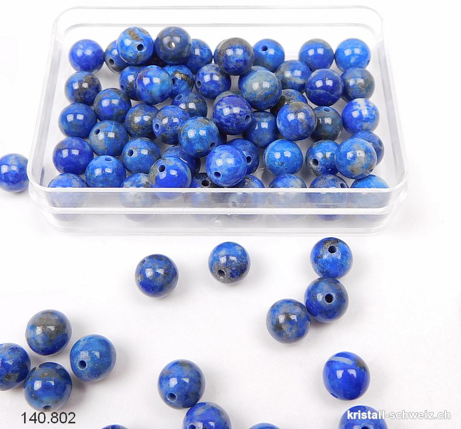 Lapislazuli, Kugel gelocht 6,5 mm