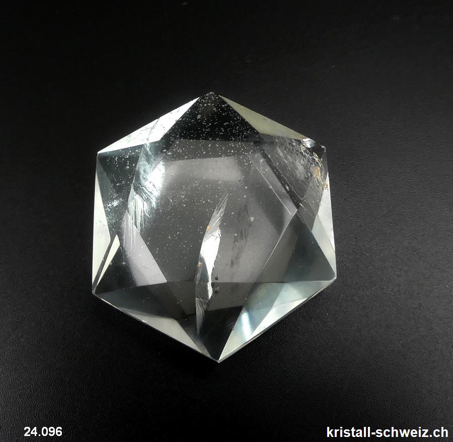 Feenstein - Solomon Siegel Bergkristall diagonale 4,5 cm. Unikat