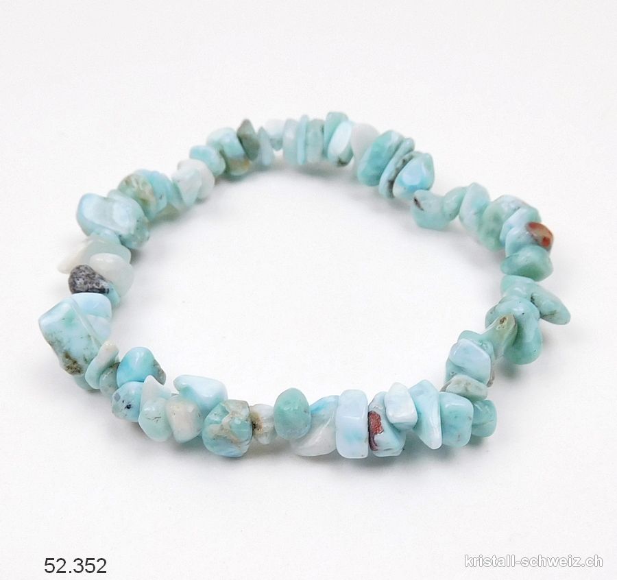 Armband Larimar Splitter, elastisch ca. 19 cm