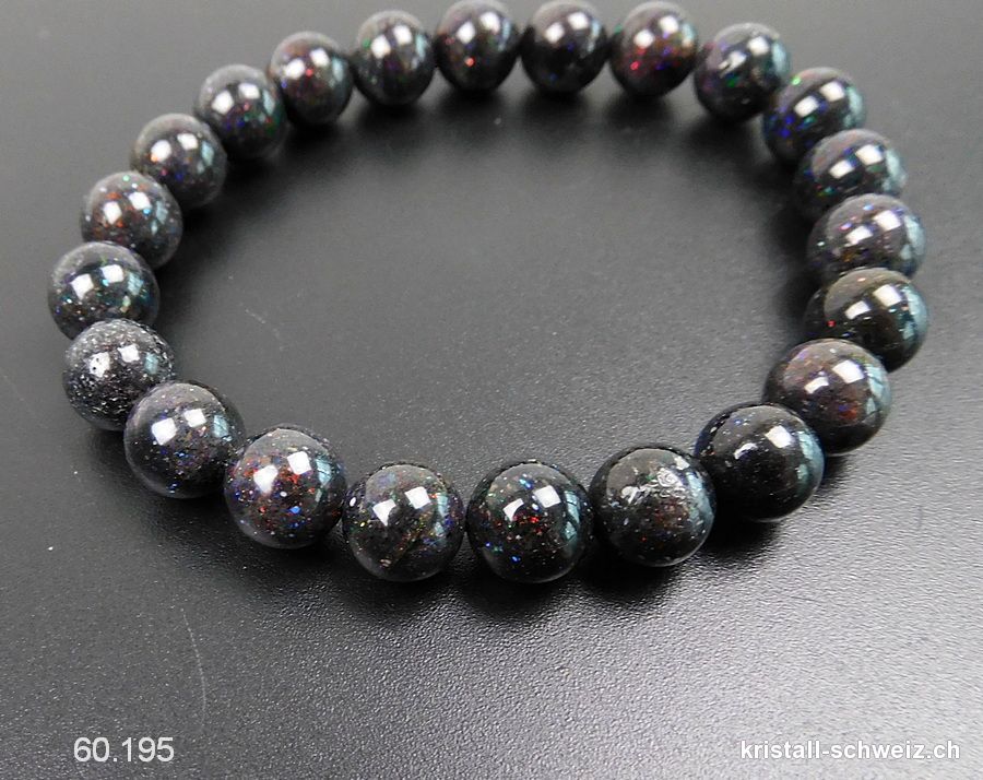 Armband Opal Andamooka 8,5 mm / 18,5 cm. Unikat