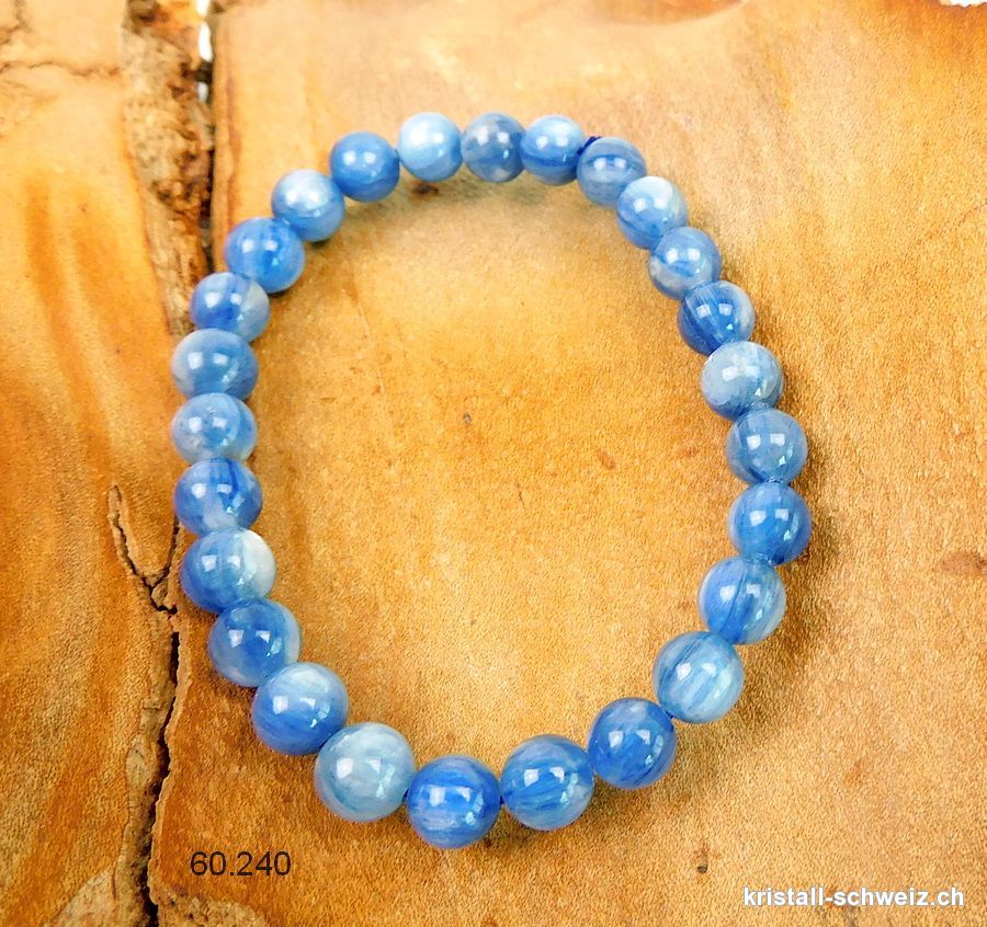 Armband Cyanit - Kyanit blau 7 mm / 18 cm