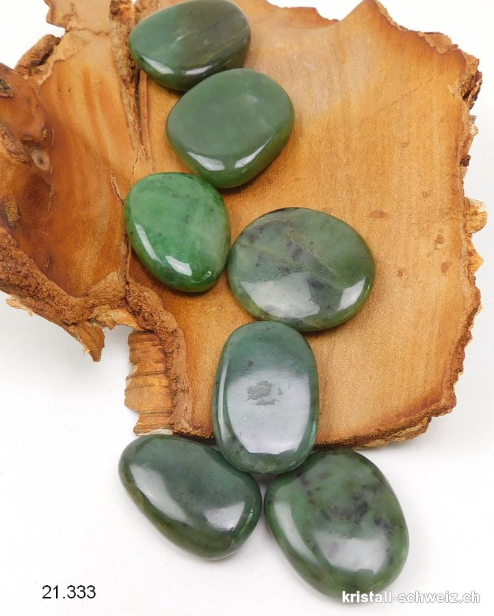 Nephrit Jade flach 3,5 cm