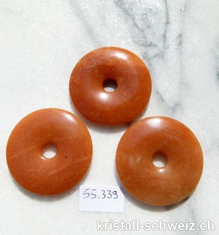 Aventurin orange - rot, Donut 3,5 cm