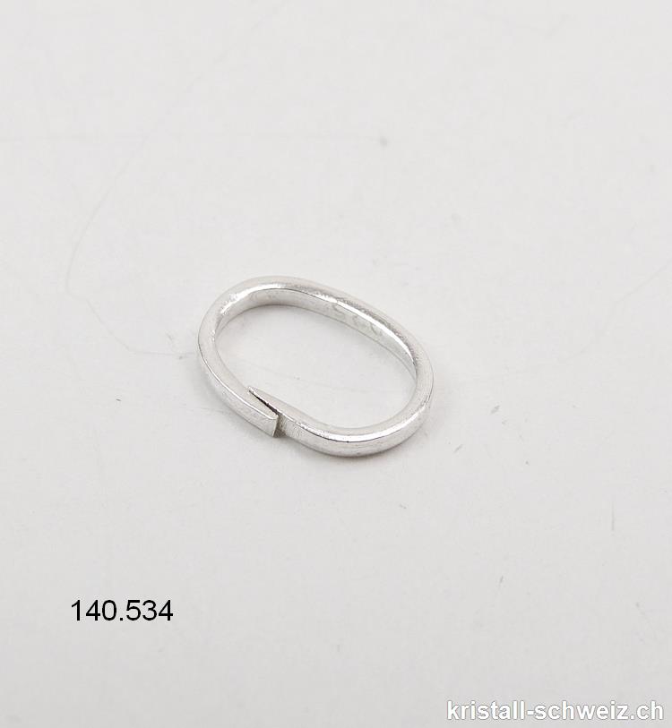 Schlaufe Miracle Oval mit verborgener Öffnung 6 x 5 mm, 925 Silber 