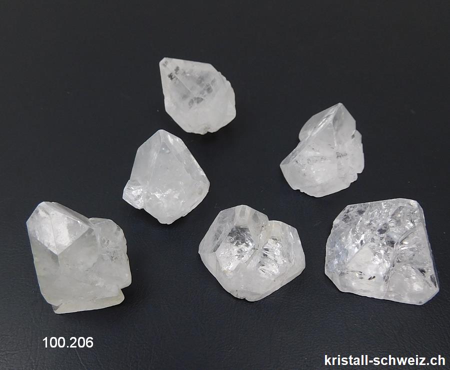 Apophyllit Kristall H. 2 - 2,5 cm / 9 bis 11 Gramm