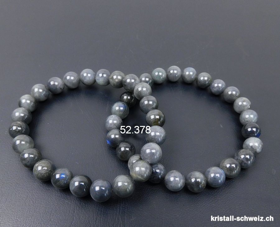 Armband Labradorit dunkel 10 mm / 19 cm
