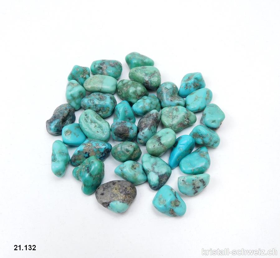 Türkis blau-grün aus Mexiko 1 - 1,2 cm. Größe XXS