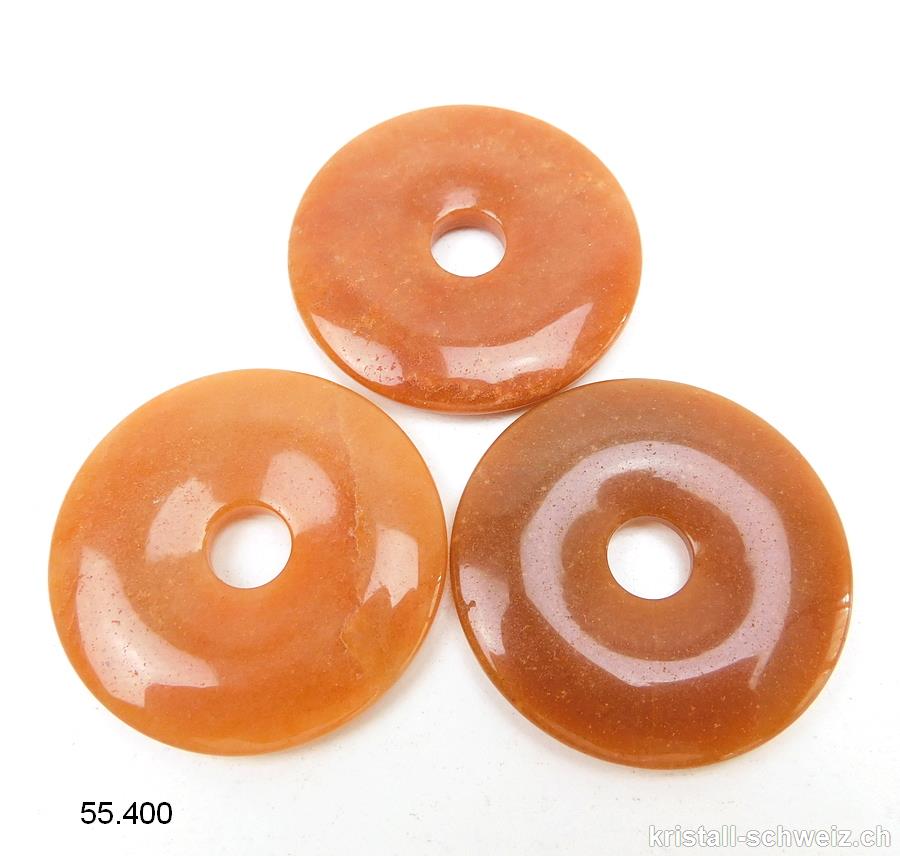 Aventurin orange, Donut 4 cm