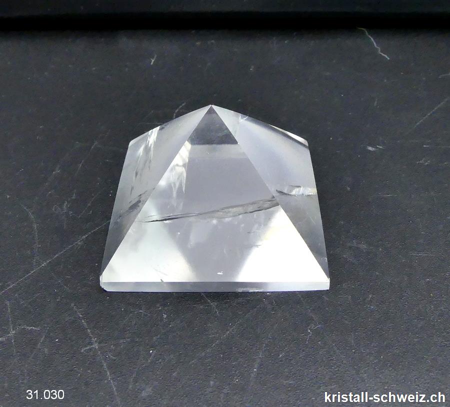 Pyramid Bergkristall, Basis 3,6 cm. Unikat