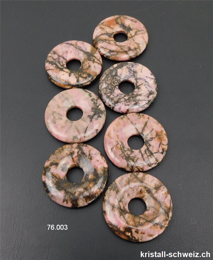 Rhodonit Donut 3 cm. SONDERANGEBOT