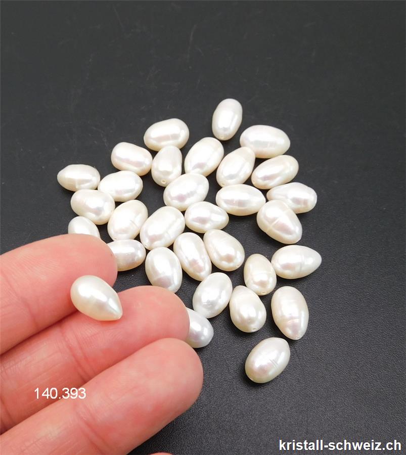 Perle - Süsswasserperle weiss-creme 5 - 7 mm x 5 mm