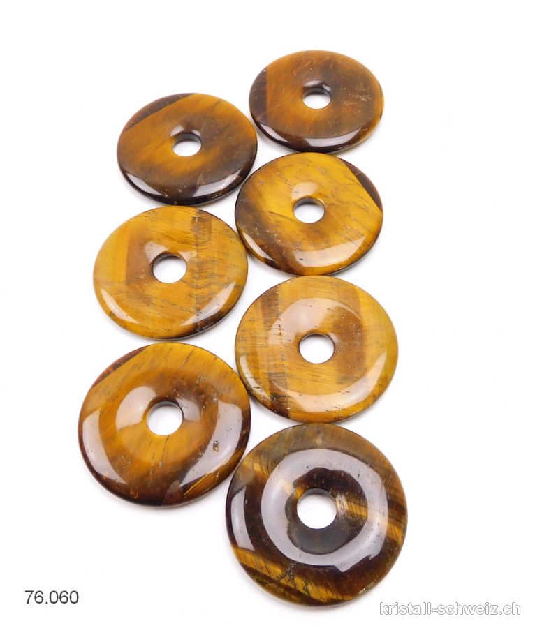 Tigerauge Donut 4 cm. SONDERANGEBOT