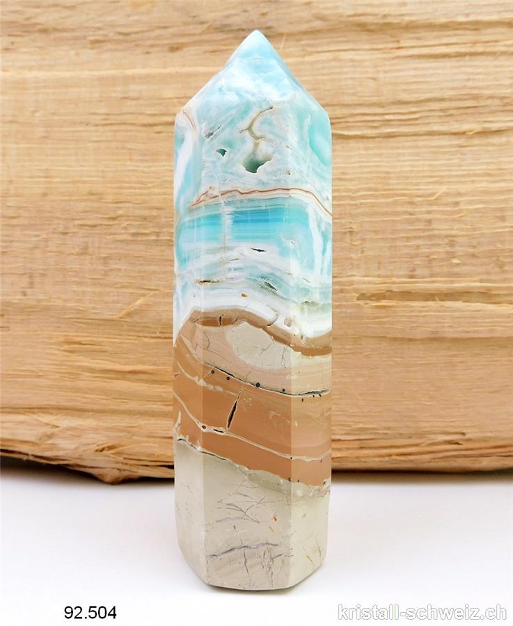 Calcit natur aus Afghanistan, Obelisk 12 cm. Einzigartiges Sammlerstück