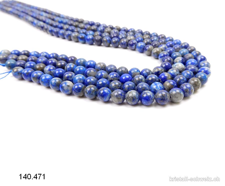 Strang Lapislazuli 6,5 mm / 39 cm, ca. 62 Kugeln. Sonderangebot