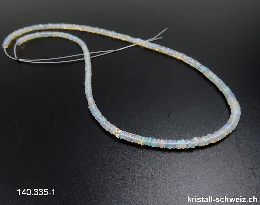 Strang Opal aus Äthiopien, Linsen 3 bis 4 mm / ca. 40-41cm. Unikat
