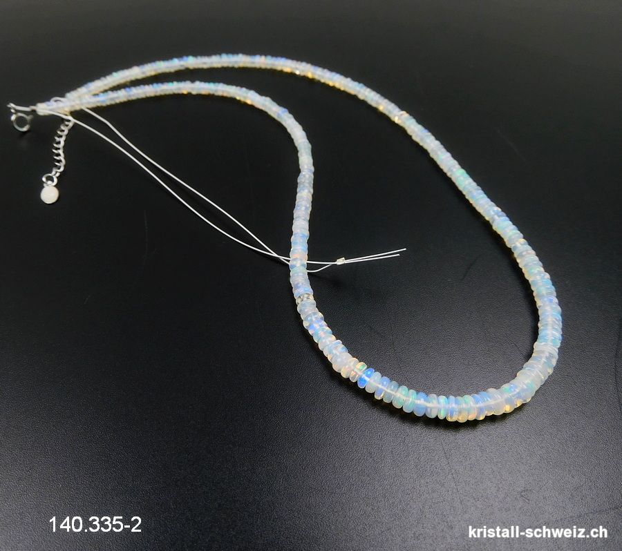 Strang Opal aus Äthiopien, Linsen 2,8 bis 4 mm / ca. 40-41cm. Unikat