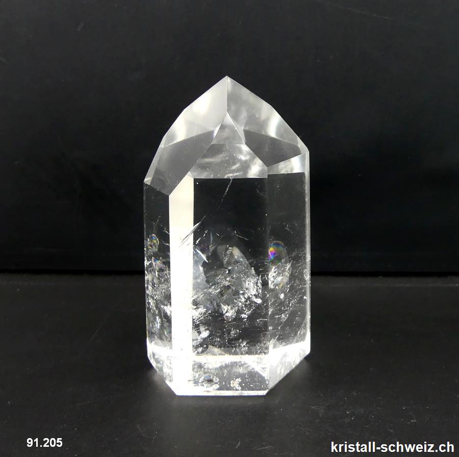 Bergkristall  A, polierte Spitze 7,7 cm. Unikat 206 Gramm