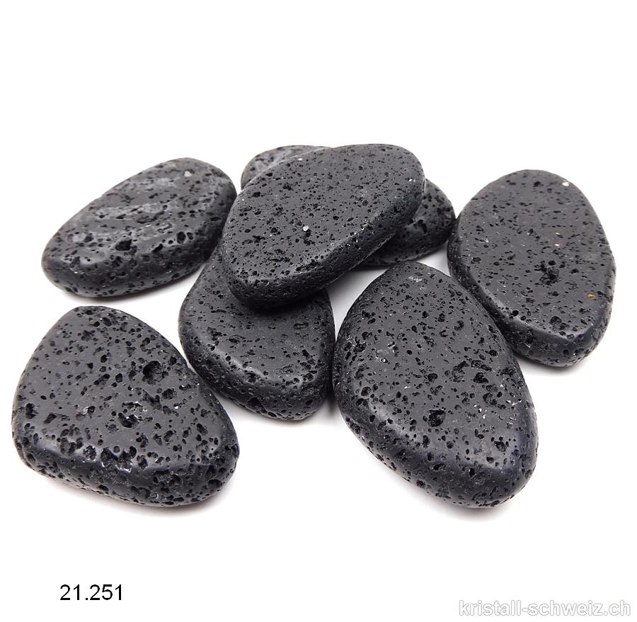 Lava Stein schwarz 4 - 5 cm. Grösse L - XL. Sonderangebot