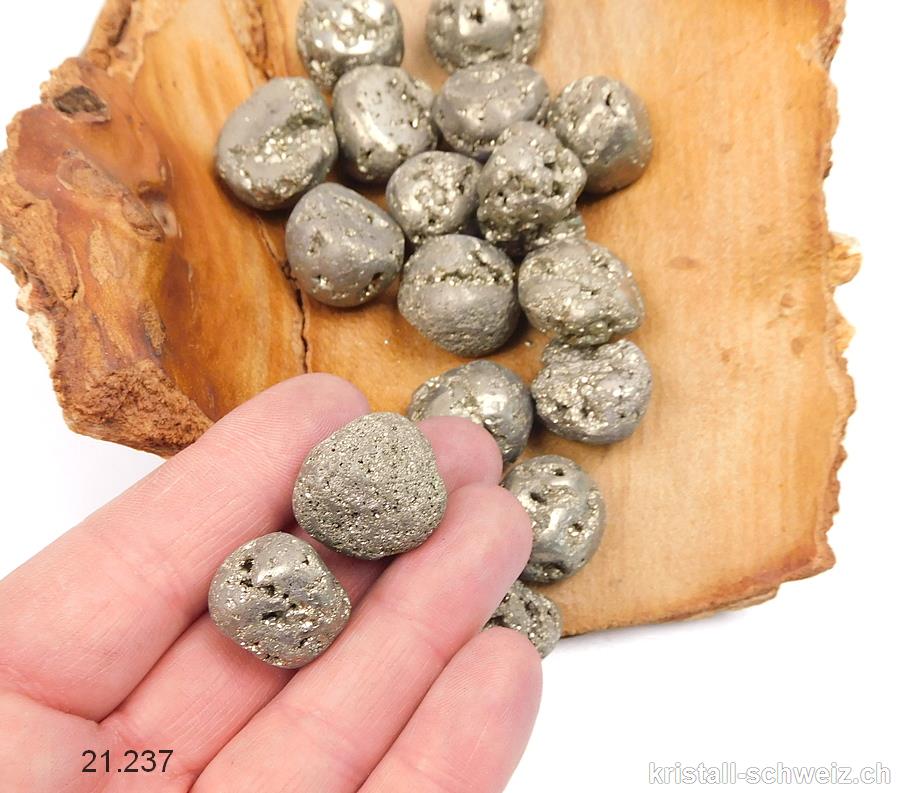 Pyrit mit Kristallen aus Peru 1,8-2 cm / 10-14 Gr.