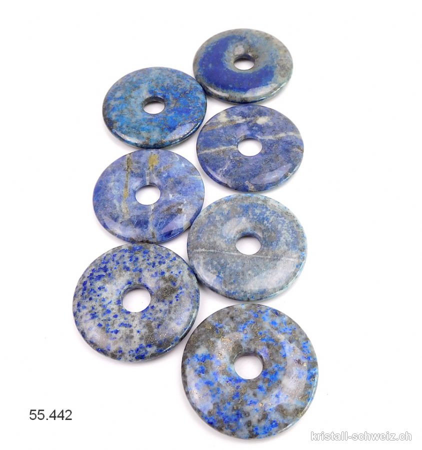 Lapislazuli, Donut 3,5 cm. B-Qual. Sonderangebot