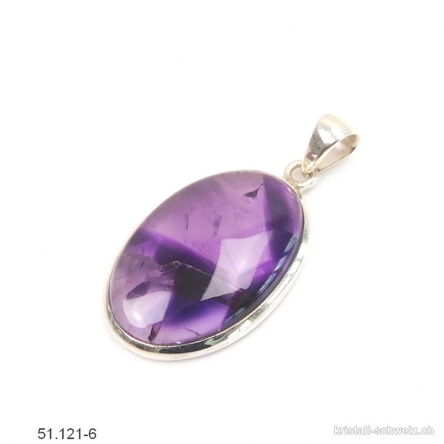 Anhänger Amethyst Stern aus 925er Silber. Unikat