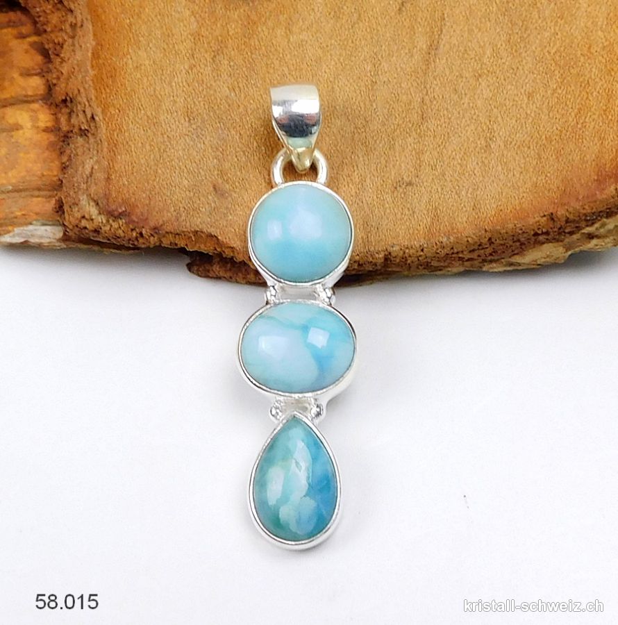 Anhänger Larimar aus 925 Silber. Einzelstück