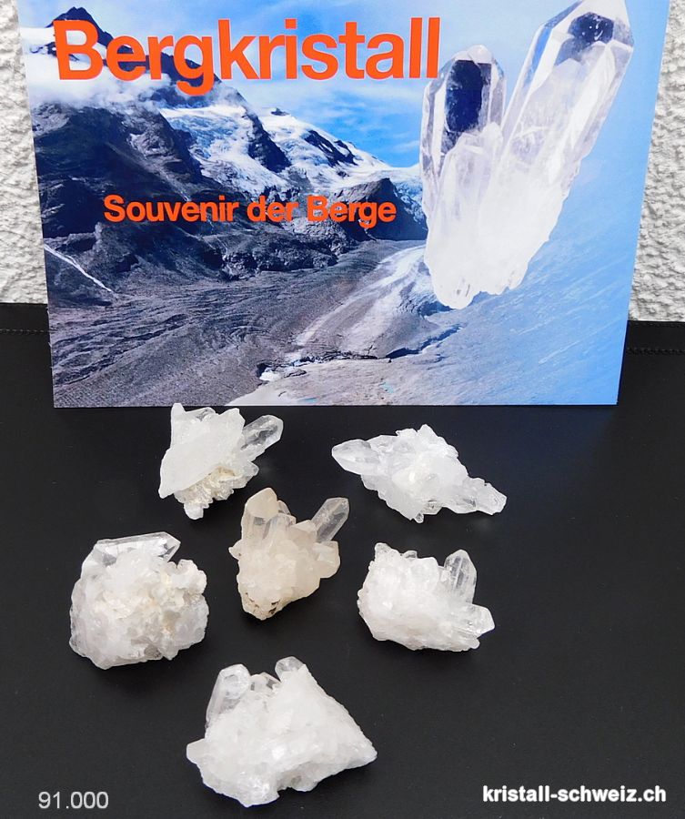 Bergkristall, kleine Gruppe aus Tirol 2,5 - 3 cm. Sonderangebot